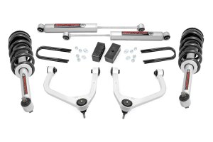 GMC Sierra 1500 Suspension Lift Kit - Front + Rear - Rough Country - 3.5 Inch Lift Kit | Mono Leaf Rear | N3 Struts - '19-'25